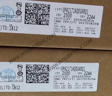 OPA2171AQDGKRQ1 Integrierter Schaltkreislauf-Chip Automobil Dual 36V 3MHz Niedrigleistungsbetriebsverstärker