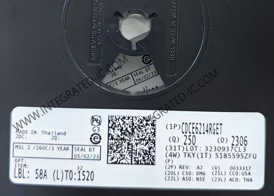 CDCE6214RGET Integrierter Schaltkreislauf Chip 350MHz Ultra-Niedrigleistungsglockengeneratoren VQFN24