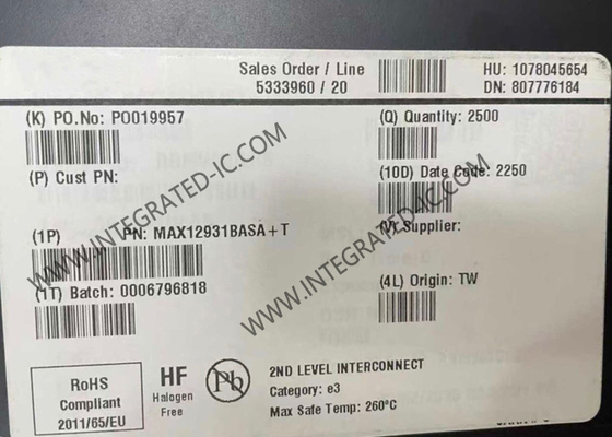 Integrierte Schaltkreischip MAX12931BASA Zweikanal-Low-Power-Digitalisolatoren mit 3kVRMS