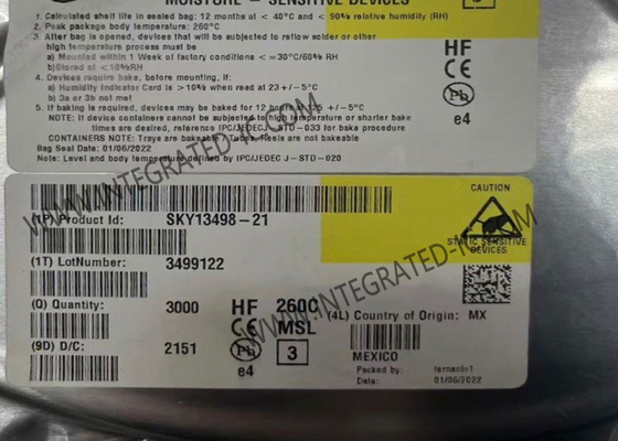 SKY13498-21 Modul für drahtlose Kommunikation von 0,7 GHz auf 2,7 GHz SP10T MIPI Antennen-Switch-Modul