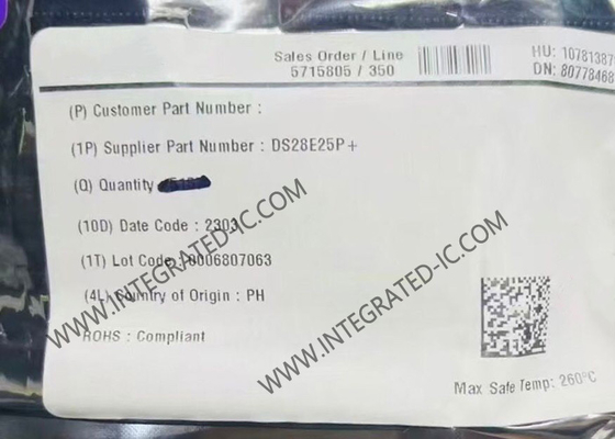 DS28E25P Speicher-IC-Chip DeepCover Secure Authenticator mit 1-Wire SHA-256 und 4Kb User EEPROM