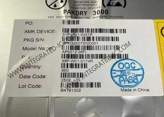 AP6212 BT IC Hochintegriertes Single-Band Wi-Fi 11b/g/n und BT 5.4 Modul QFN-44