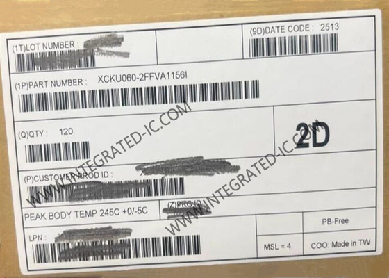 Integriertes IC XCKU060-2FFVA1156I bettete Oberflächen-Berg FPGA-Chip-1156FCBGA ein