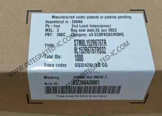 STM8L152R6T6TR Mikrocontroller MCU Ultra-Low-Power 8-Bit 16MHz STM8L Mikrocontroller 64-LQFP