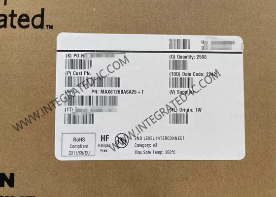 MAX6126BASA25 integrierte Schaltkreislauf-Chips mit niedrigem Ausstoß Spannungsreferenz IC SOIC8
