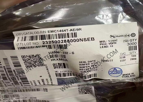 EMC1464T-AE/9R Sensor IC Hochgenauigkeit 4-Kanal SMBus Temperatursensor