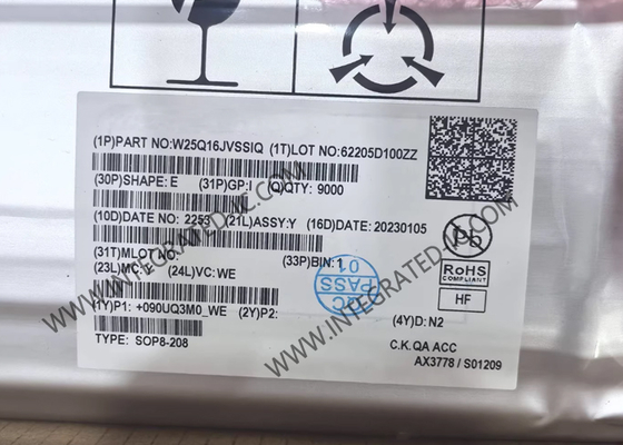 W25Q16JVSSIQ Speicher-IC-Chip 3V 16Mbit Serieller Flash-Speicher mit Dual/Quad SPI
