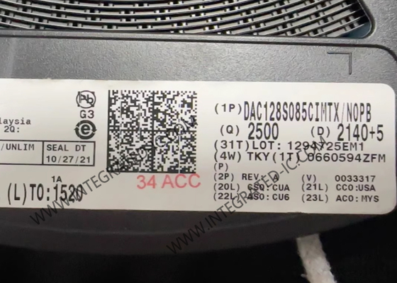 DAC128S085CIMTX Integrierter Schaltkreis Chip 12-Bit Digital-Analog-Wandler TSSOP16