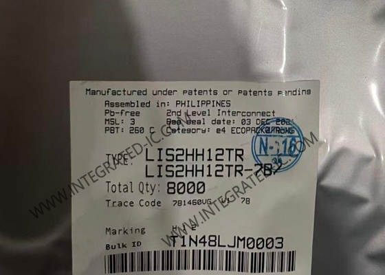 Sensor-IC LIS2HH12TR Bewegungssensoren LGA12 Drei-Achsen-Linearbeschleunigungsmesser