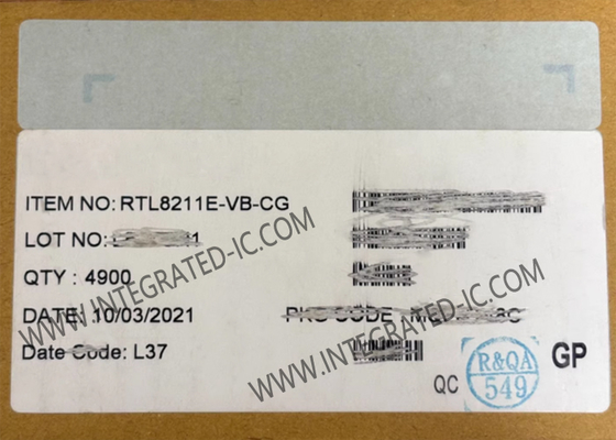 RTL8211E-VB-CG Ethernet-IC integrierter 10/100/1000M Ethernet-Transceiver QFN48