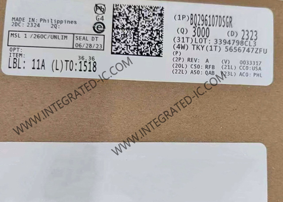 BQ296107DSGR Integrierter Schaltkreis Chip Überspannungsschutz mit LDO-Ausgang