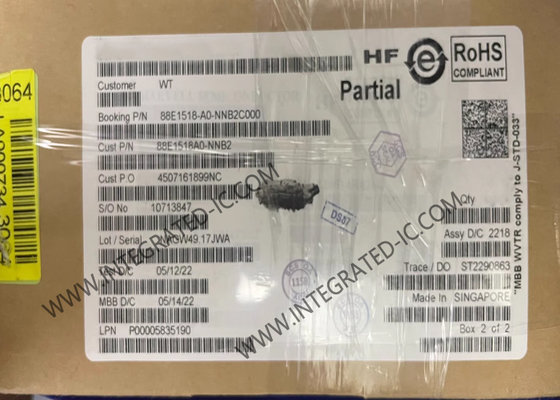 88E1518-A0-NNB2C000 Ethernet-IC integrierte 10/100/1000 Mbps Energy Efficient Ethernet-Transceiver