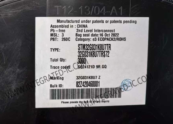 STM32G031K8U7TR Mikrocontroller MCU Hochleistungsarm Cortex-M0+ 32-Bit-Mainstream MCU