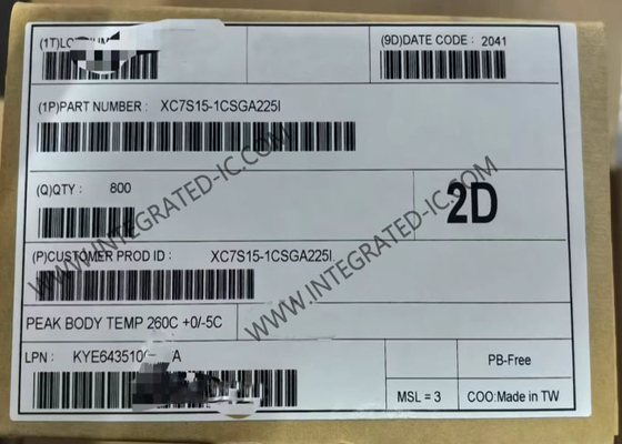 Gatteranordnung des Paket-225-LFBGA feldprogrammierbare der Hochleistungs-XC7S15-1CSGA225I
