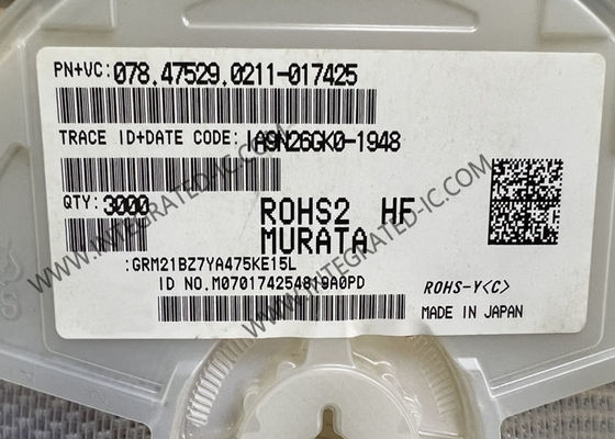 GRM21BZ7YA475KE15L Integrierter Schaltkreislauf Chip 4,7μF Chip Mehrschicht-keramische Kondensatoren