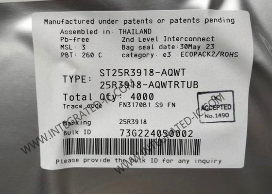 ST25R3918-AQWT integrierter Schaltkreis Chip Mehrzweck-NFC-Transceiver