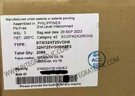 Mikrocontroller MCU STM32H725VGH6 ARM Cortex-M7 MCU mit 564 KB RAM