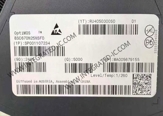 BSC670N25NSFD Integrierter Schaltkreis Chip 250V N-Kanal Leistungs-MOSFET Transistoren PG-TDSON-8
