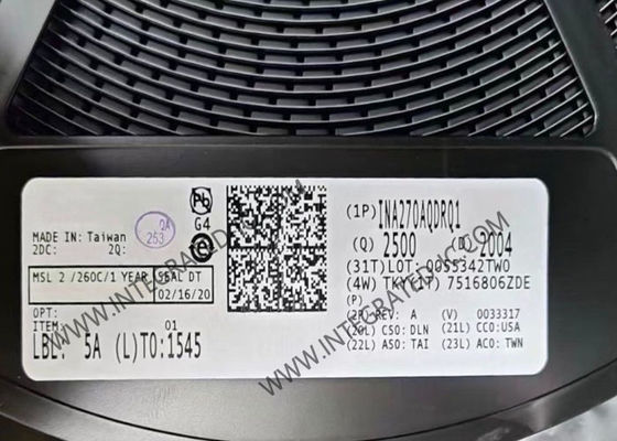 INA270AQDRQ1 Strommessverstärker-IC mit 130 kHz Bandbreite und großem Gleichtaktbereich -16V bis +80V im SOIC8-Gehäuse