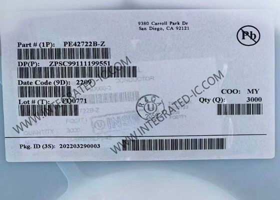 PE42722B-Z UltraCMOS SPDT RF Switch IC Wireless Communication Module 5MHz bis 1.794GHz mit geringem Einsetzverlust und hoher Isolation