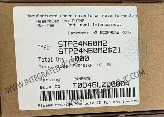 STP24N60M2 Integrierter Schaltkreis Chip 600V MDmesh M2 Leistungs-MOSFET Transistoren TO-220-3