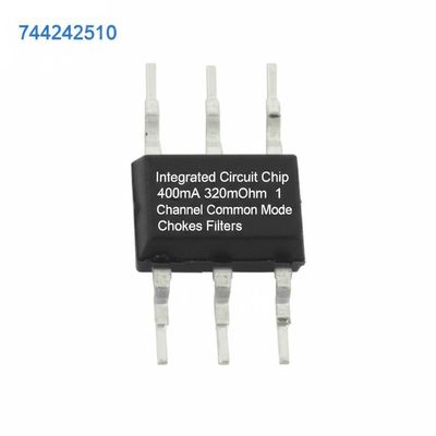 744242510 Integrierter Schaltkreislaufchip 400mA 320mOhm 1-Kanal-Common-Mode-Schluckfilter für Hochstromanwendungen