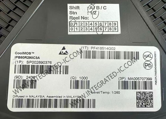 Integrierter Schaltkreislauf Chip IPB80R290C3A 11A 10V Verstärkung Single Power Transistor