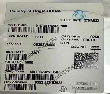 MKL03Z32VFK4R 32Bit MCU mit 48 MHz Taktgeschwindigkeit 22 I/O und 2 kB RAM Kinetis KL03 Mikrocontroller