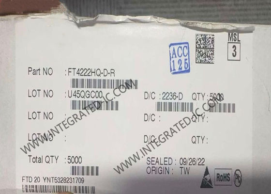 FT4222HQ-D Integrierter Schaltkreis Chip USB 2.0 zu Quad SPI I2C Brücken-Controller