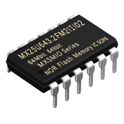 MX25U6432FM2I02 64Mbit NOR-Flash-Speicher-IC mit 133 MHz SPI-Schnittstelle im SOP8-Gehäuse