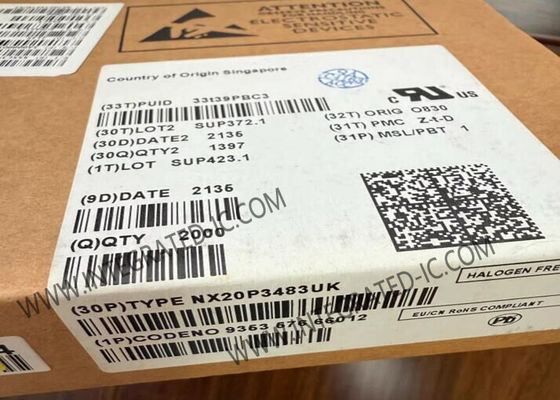 NX20P3483UK Integrierter Schaltkreis-Chip USB Power Delivery IC mit USB-C 3.0 3,4A Betriebsstrom und 2,7V bis 5,5V Betriebsspannung