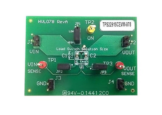 TPS22915CEVM-078 Embedded Solutions 2A Single Channel Load Switch Evaluation Module