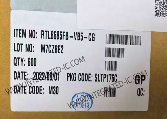 RTL8685FB-VB5-CG 5-Port Gigabit Ethernet IC mit 128 KB Paketpuffer und LQFP-128 Gehäuse für industrielle Automatisierung