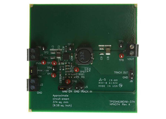 TPS54620EVM-374 Eingebettete Lösungen 8V bis 17V 6A SWIFTTM Converter Evaluation Modul