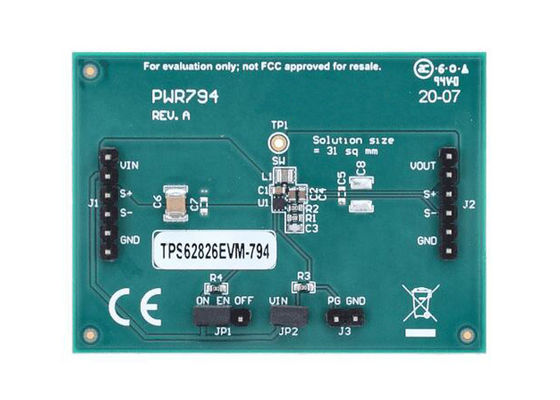 TPS62826EVM-794 Eingebettete Lösungen TPS62826 3A Evaluationsmodul für den Step Down Converter