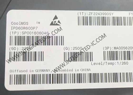 IPD60R600P7 integrierte Schaltkreischip N-Kanal 600V CoolMOSTM P7 Leistungs-MOSFET-Transistoren