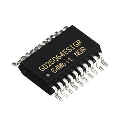 GD25Q64ESIGR 64Mbit NOR Flash Memory IC with 133 MHz SPI - Quad I/O in 8-SOP Package for 2.7V ~ 3.6V Applications