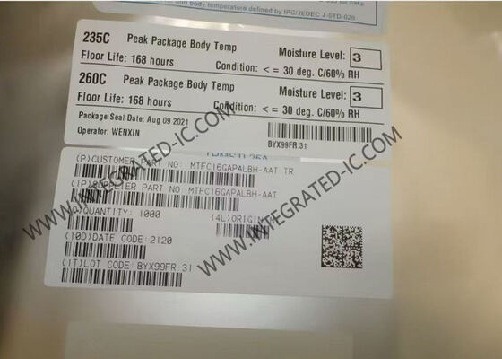 MTFC16GAPALBH-AAT Speicher-IC Chip 16 GB eMMC 5.1 Speicher-IC TFBGA-153 Paket