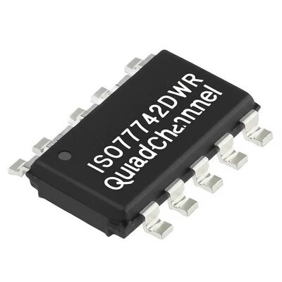 ISO7742DWR Hochgeschwindigkeits-Digitalisolator mit vier Kanälen, 5000 Vrms Isolation und 100 Mb/s Datenrate