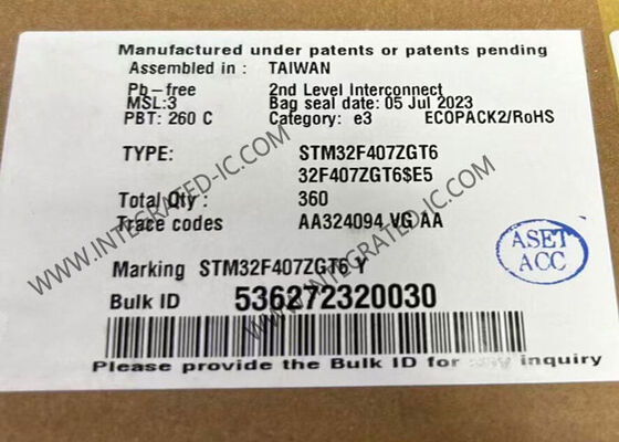 GRELLE einkernige 32-Bit-Mikroregler der integrierten Schaltung 1MB des Chip-STM32F407ZGT6