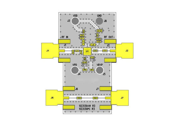 QPL9065PCB401 Embedded Solutions Ultra Low-Noise 2-stufiger Bypass-LNA Evaluierungsboard