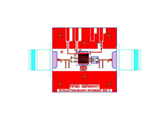 RFCM5304PCBA-410 Embedded Solutions 5MHz bis 220MHz SI-BJT Integrierter Verstärker Evaluierungsboard