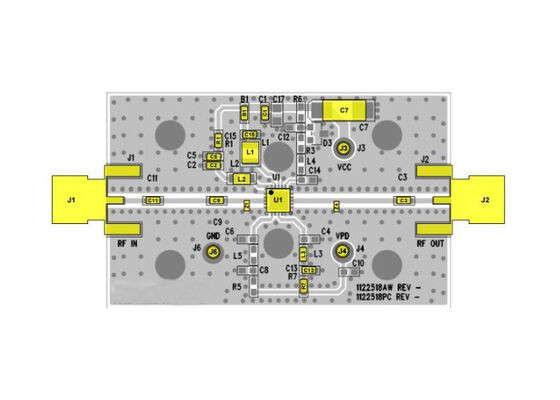 TQP9109-PCB2140 Embedded Solutions High Efficiency Two-Stage Driver Amplifier Evaluation Board
