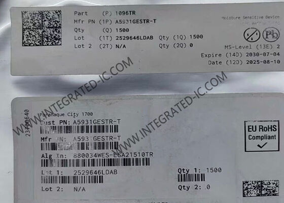 Integrierter Schaltkreislaufchip A5931GESTR-1-T 3A Mehrphasenmotorantrieb QFN24