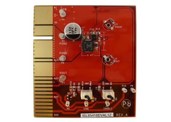 ISL85418EVAL1Z Eingebettete Lösungen 3V bis 40V 800mA Synchroner Buck-Regulator Bewertungsgremium