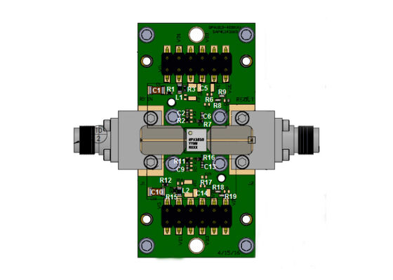 QPA1010PCB4B01 Eingebettete Lösungen 7.9 GHz bis 11 GHz 15 Watt GaN Leistungsverstärker Evaluation Board