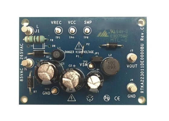 RTKA223011DE0000BU Evaluierungsausschuss für eingebettete Lösungen für den Hochspannungs-Buck-Wandler RAA223011