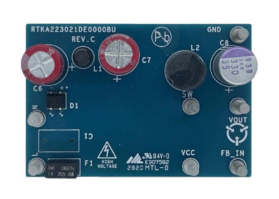 RTKA223021DE0000BU Embedded Solutions RAA223021 High Voltage Buck Converter Evaluation Board