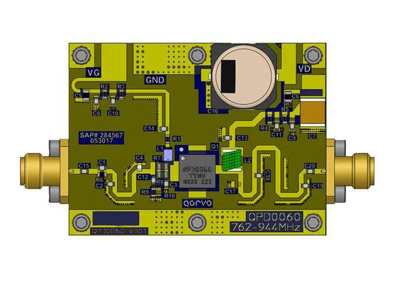 QPD0060EVB01 Embedded Solutions 90W 48V DC-zu-3,6-GHz-GaN-HF-Leistungstransistor-Evaluationsboard