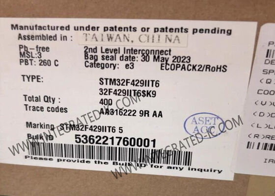 Mikroregler IC 180MHz einkerniges LQFP176 der integrierten Schaltung des Chip-STM32F429IIT6